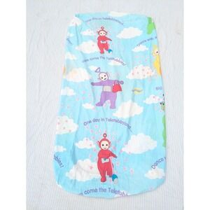Vintage 1998 Teletubbies Toddler Fitted Sheet Ragdoll‎ Nursery Bedding